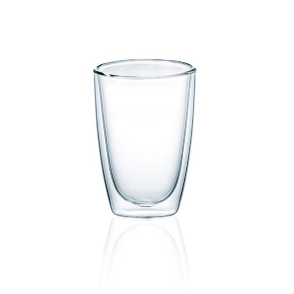 Latte Macchiato Glas gewölbt, doppelwandig 360ml