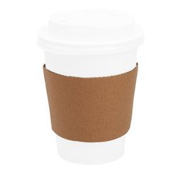 Coffee to go Becher WEISS Kaffeebecher 0,3l mit/ohne weißem Deckel 100-1000St. 